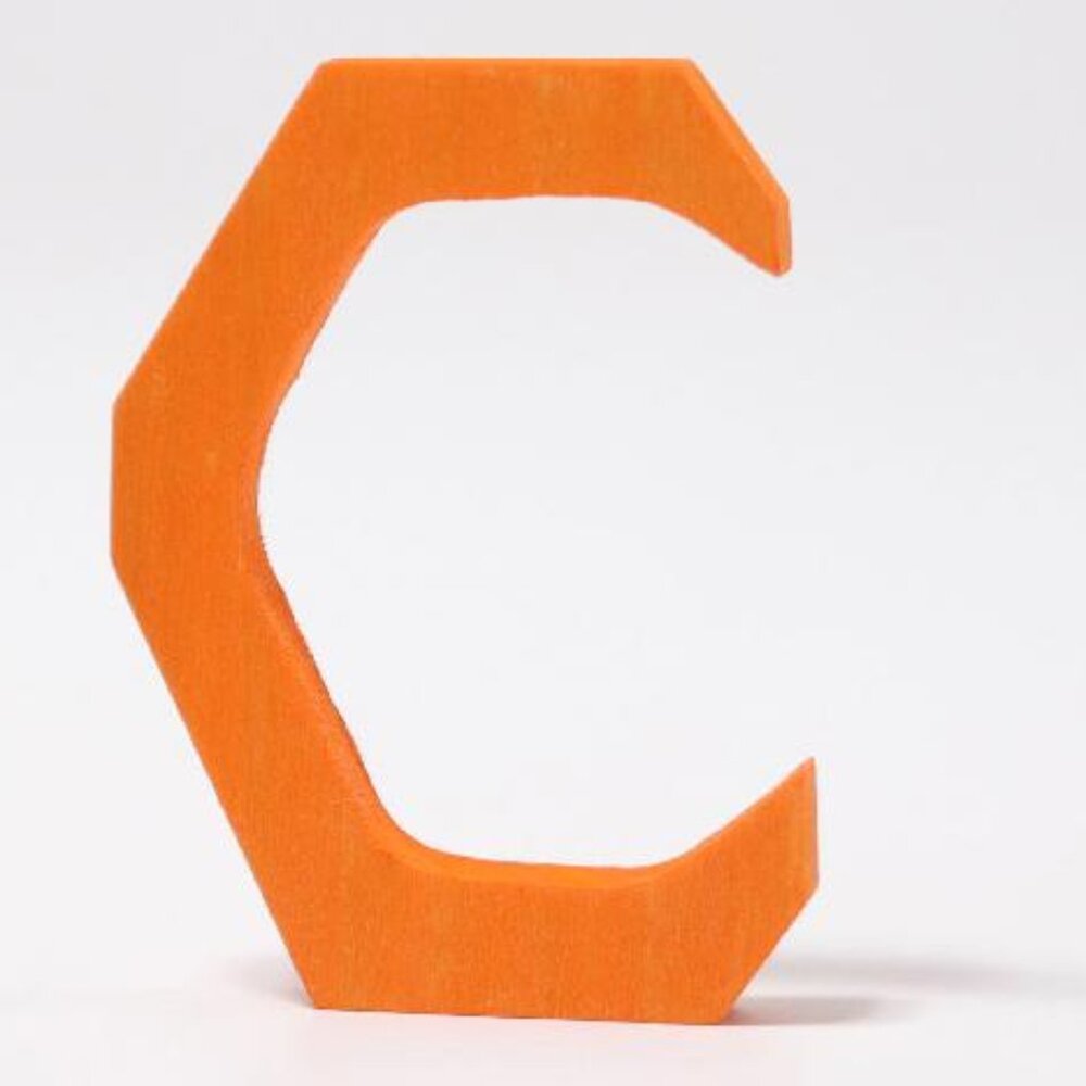 NWT Grimm's Wooden Toys Anthroposophical Letter C